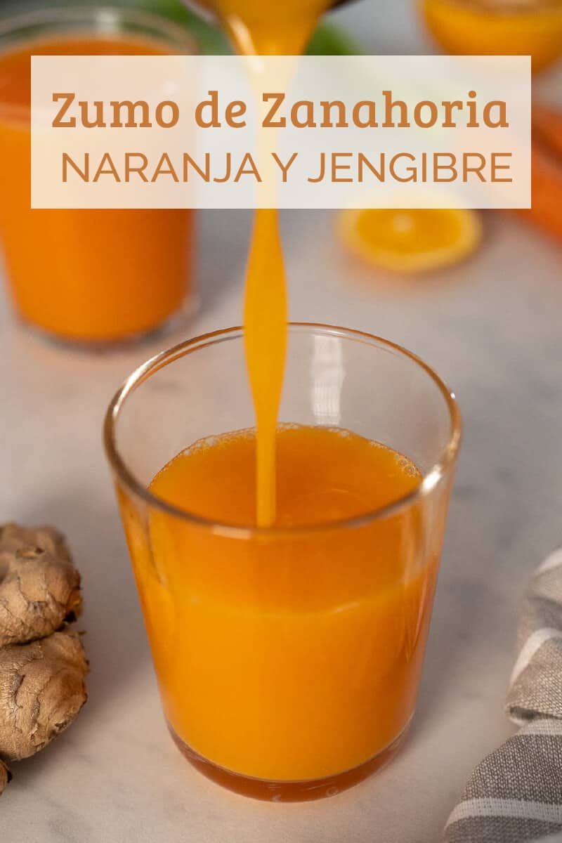 Zumo de Zanahoria y Naranja Jengibre Nómadas Gourmet