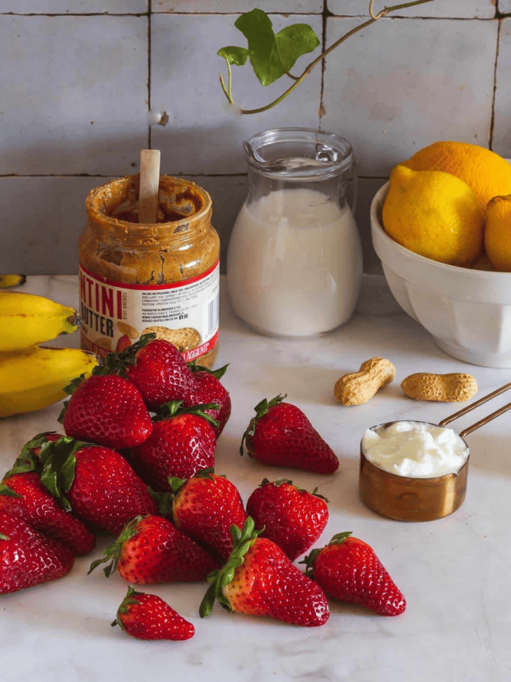 Batido de Fresa y Plátano Nómadas Gourmet