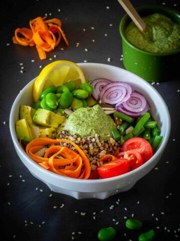 Vegan Poke Bowl with Mint Sauce
