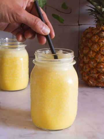 pineapple coconut smoothie featured