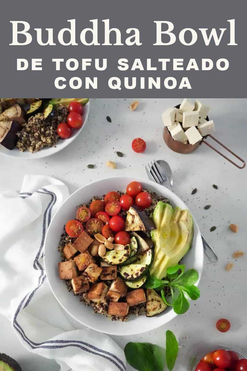 Buddha bowl de tofu salteado con quinoa Nómadas Gourmet