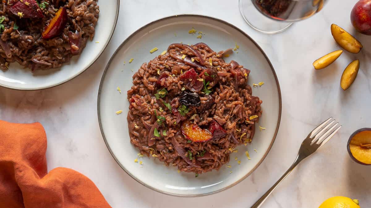 Risotto al Vino tinto Nómadas Gourmet