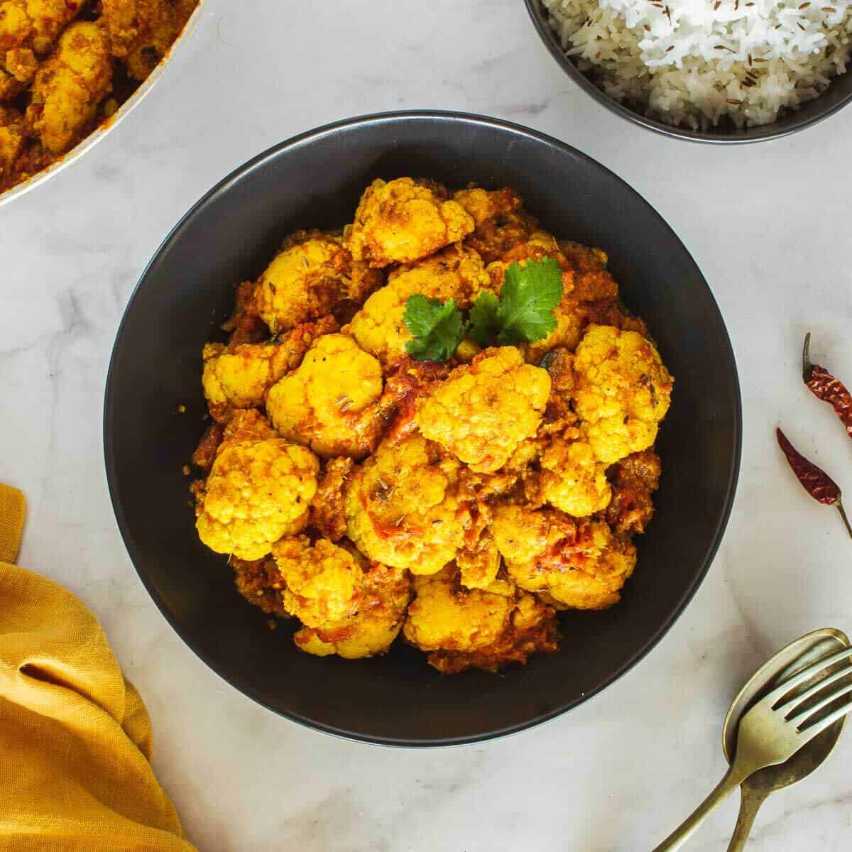 Curry Coliflor (comida hindú) | Nómadas Gourmet