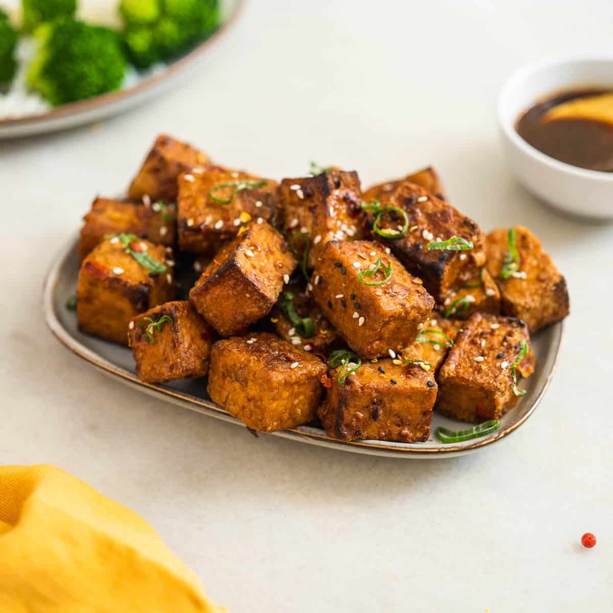 Tofu marinado en Salsa agridulce | Nómadas Gourmet
