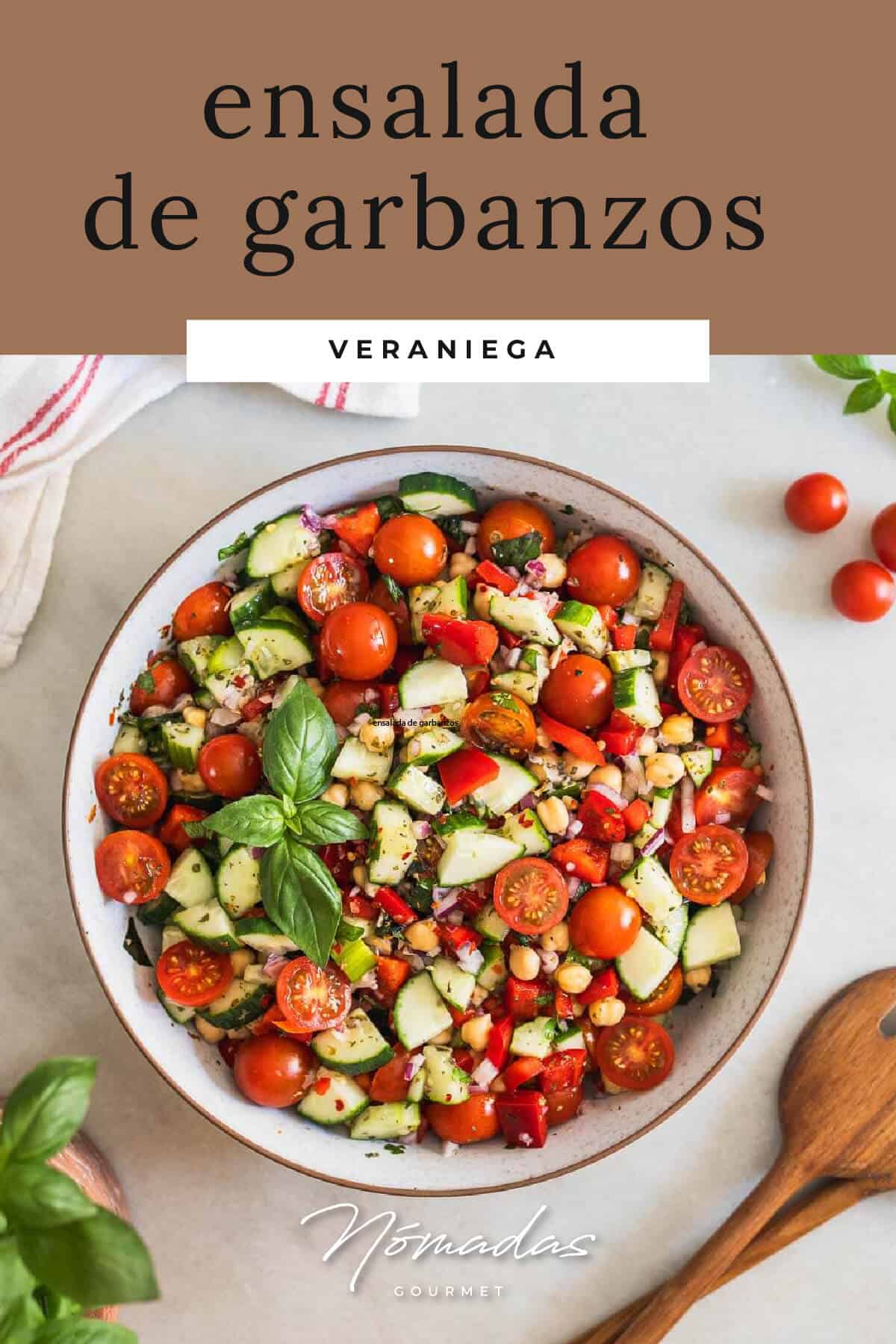 Ensalada de Garbanzos Veraniega (De Bote o Recién hechas)