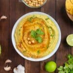 hummus de aguacate.