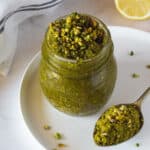 carátula de Pesto de pistacho.