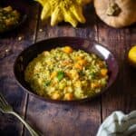 risotto de calabaza.