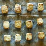 tofu al horno crujiente.