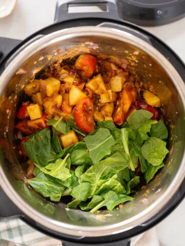 saltea el resto de las verduras.