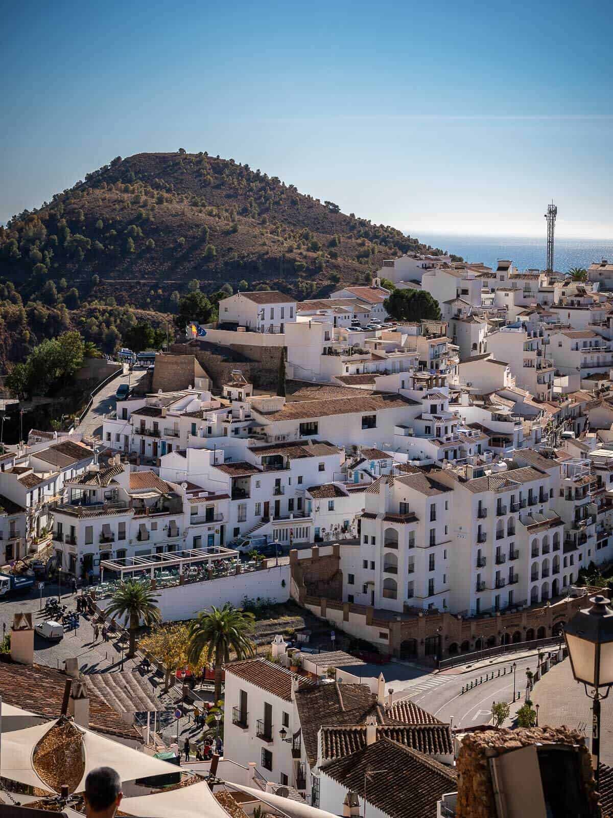 vistas desde el Fuerte en Frigiliana.