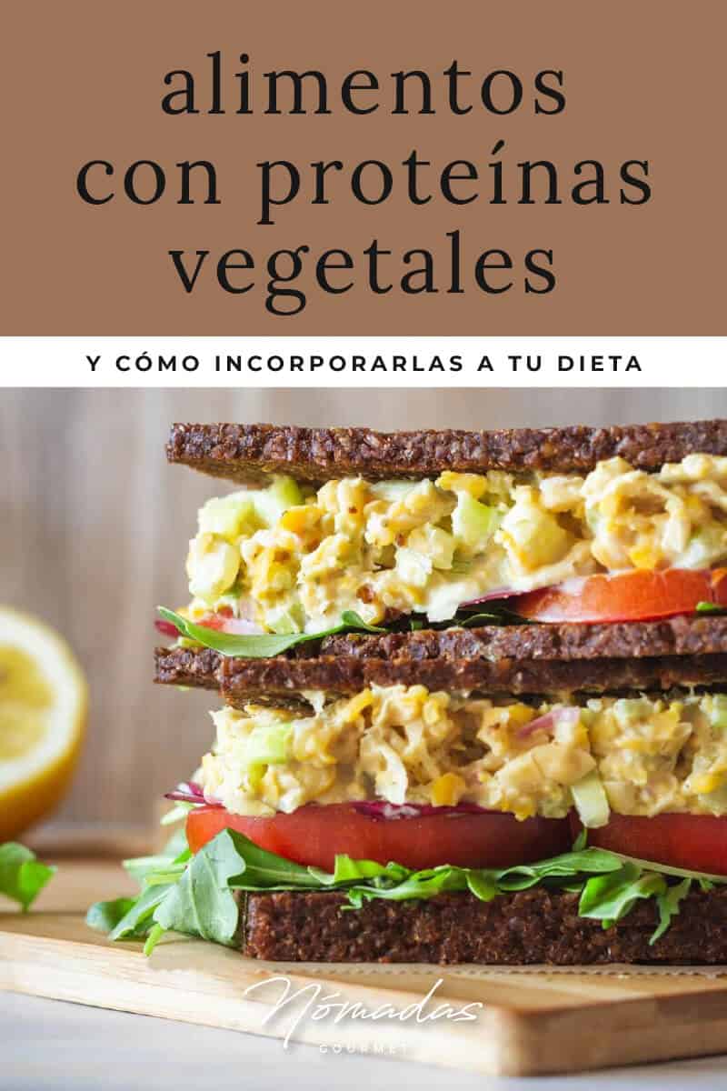 pin de alimentos con proteínas vegetales.